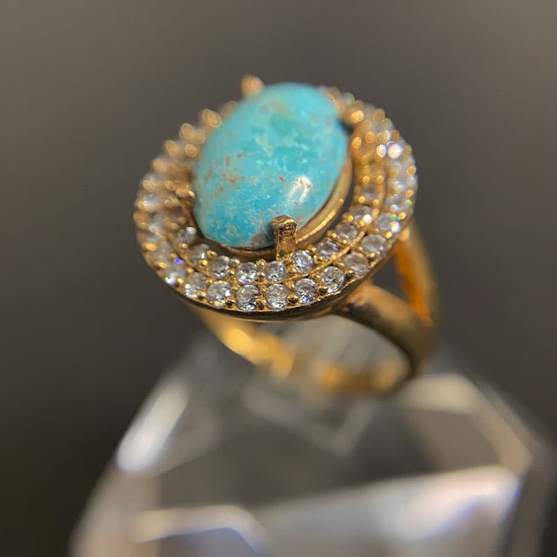 انگشتر زنانه فیروزه (کد 2294)