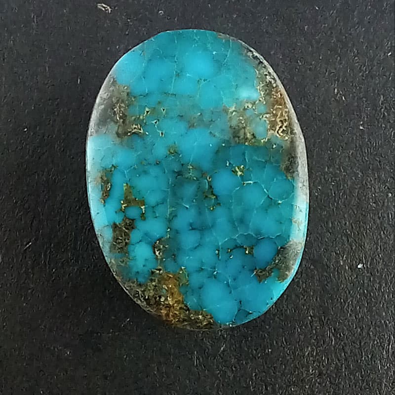 سنگ فیروزه شجر عنکبوتی رگه طلا ( کد 6365)