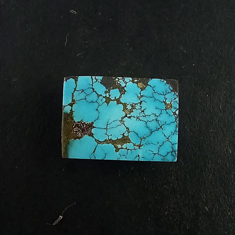 سنگ فیروزه مستطیلی شجر عنکبوتی (کد 6379) — تصویر ۶
