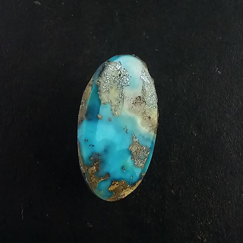 سنگ فیروزه طرح خاص دو رنگ (کد 6389)