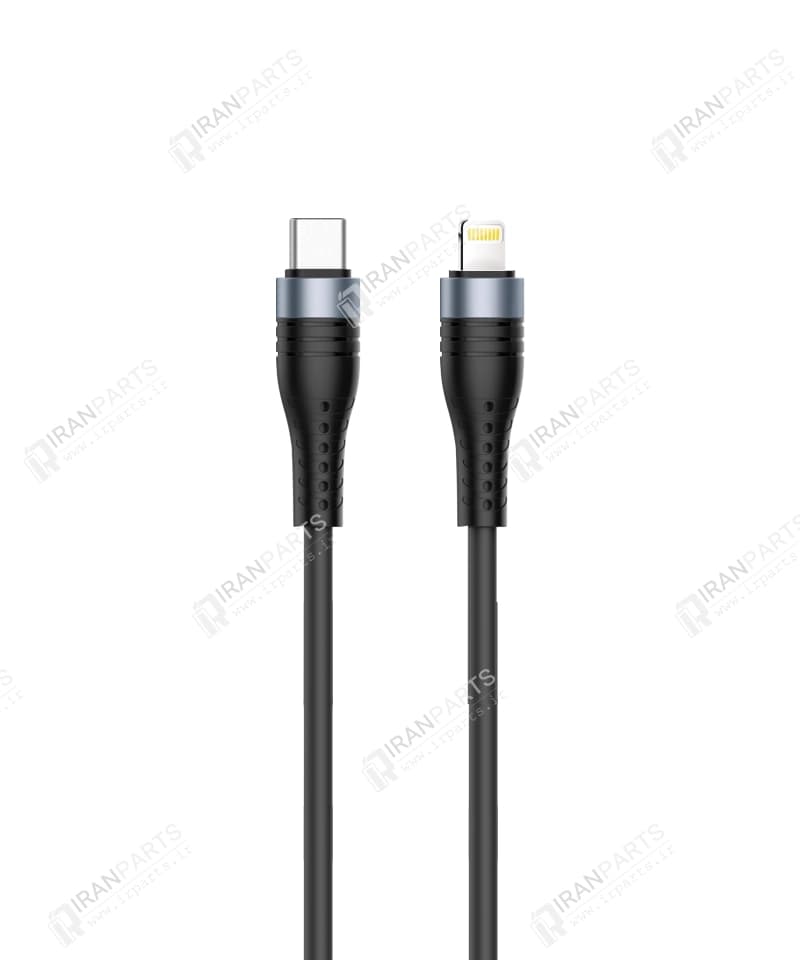 کابل شارژ سیلیکونی 2 متری تایپ سی به لایتنینگ مدل KF Senior S16-C.iP — تصویر ۲
