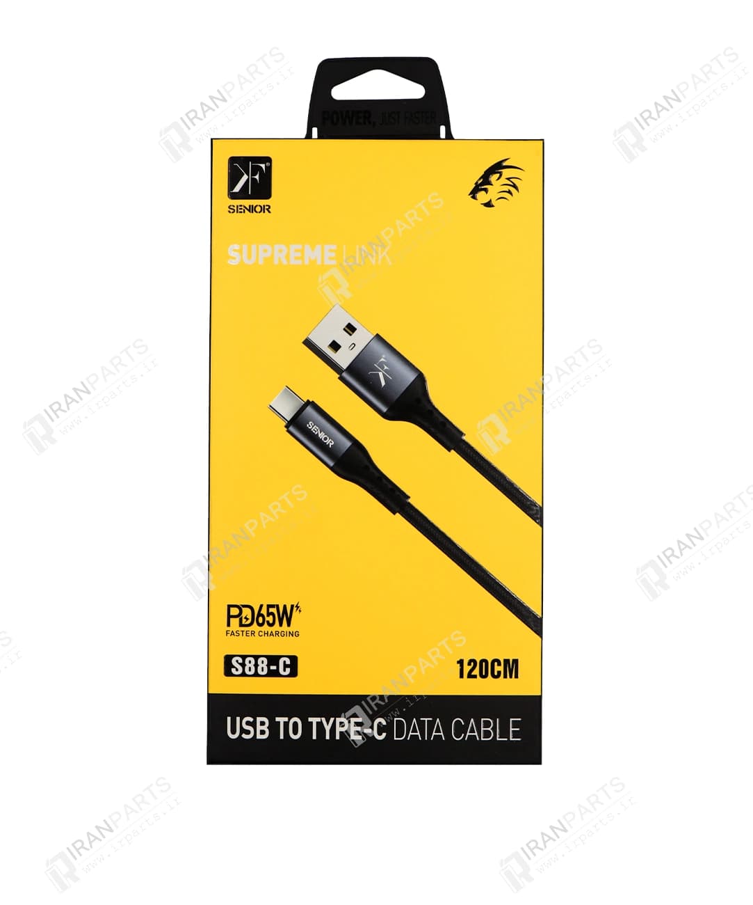 کابل شارژ 1.2 متری تایپ C کی اف سنیور مدل KF Senior S88-C — تصویر ۵