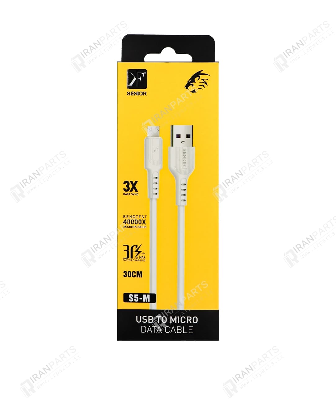 کابل شارژ 0.3 متری میکرو کی اف سنیور مدل KF Senior S5-M — تصویر ۶