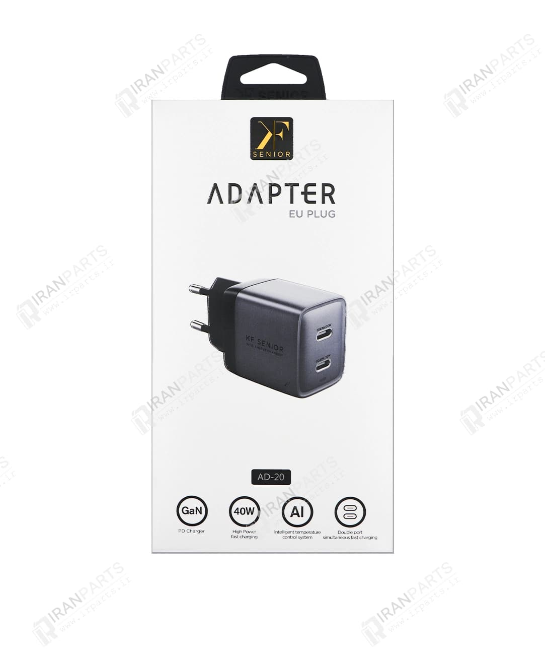 شارژر 40 وات کی اف سنیور مدل KF Senior AD-20 — تصویر ۳