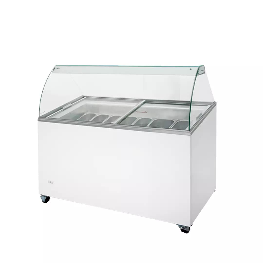 فریزر صندوقی درب شیشه ای کلیماسان 400 لیتری D400AC — تصویر ۴