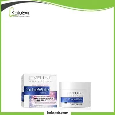 کرم سفید کننده اولاین محصول روشن کننده و مات کننده Eveline Double White — تصویر ۳