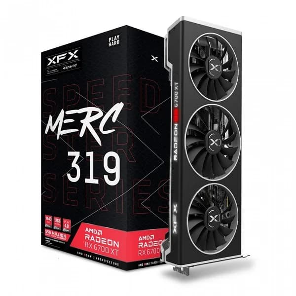 کارت گرافیک استوک ایکس اف ایکس XFX MERC 319 RX 6700 XT 12G — تصویر ۸