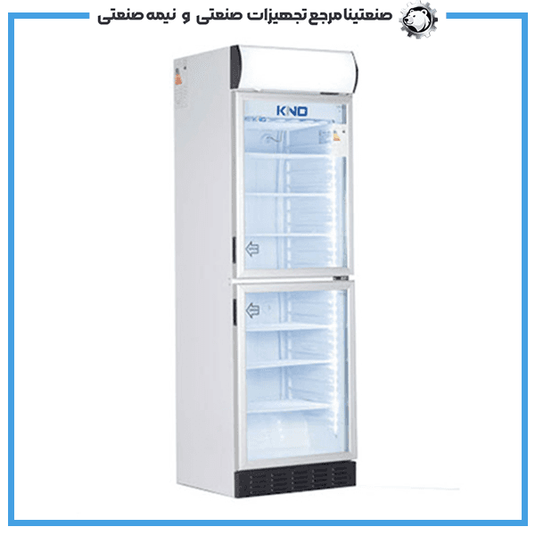 یخچال ایستاده نوشابه دو درب کینو سفید مدل KR615-2D رستورانی — تصویر ۳