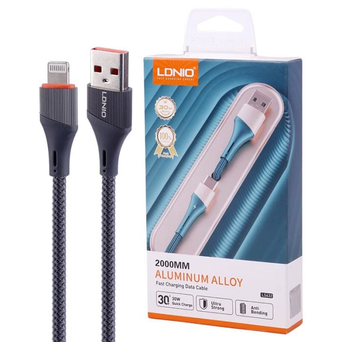 کابل آیفونی فست شارژ Ldnio LS632 30W 2m — تصویر ۶