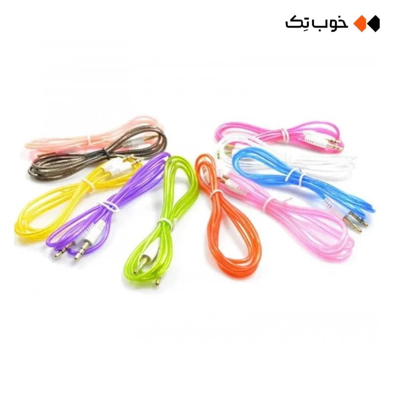 کابل AUX شفاف اسکار 1 متر