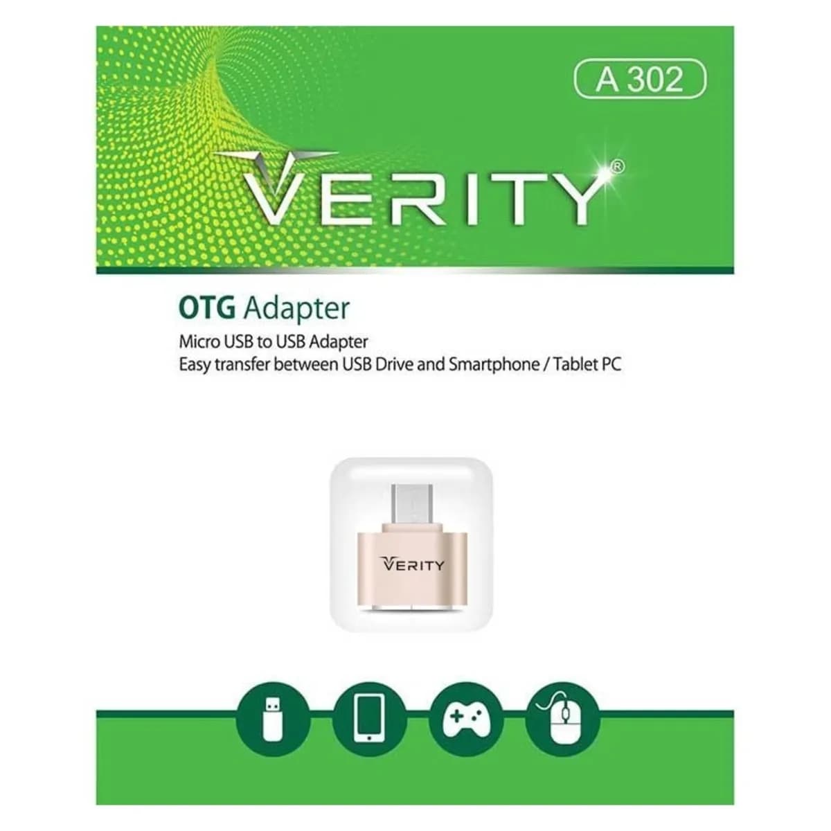 تبدیل USB به microUSB وریتی مدل A302 — تصویر ۵