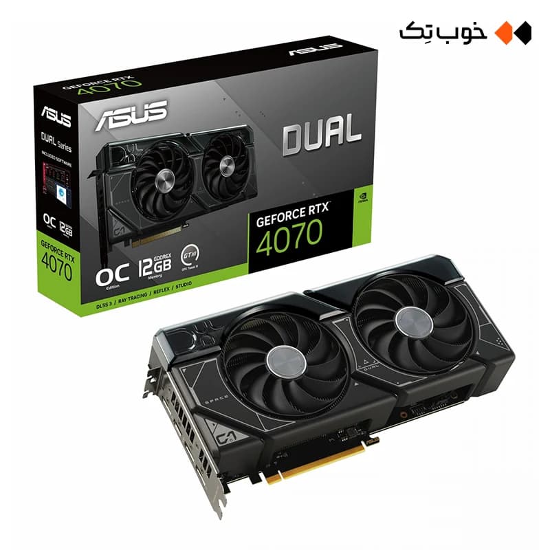 کارت گرافیک ASUS Dual RTX 4070 OC 12G ( کارکرده )