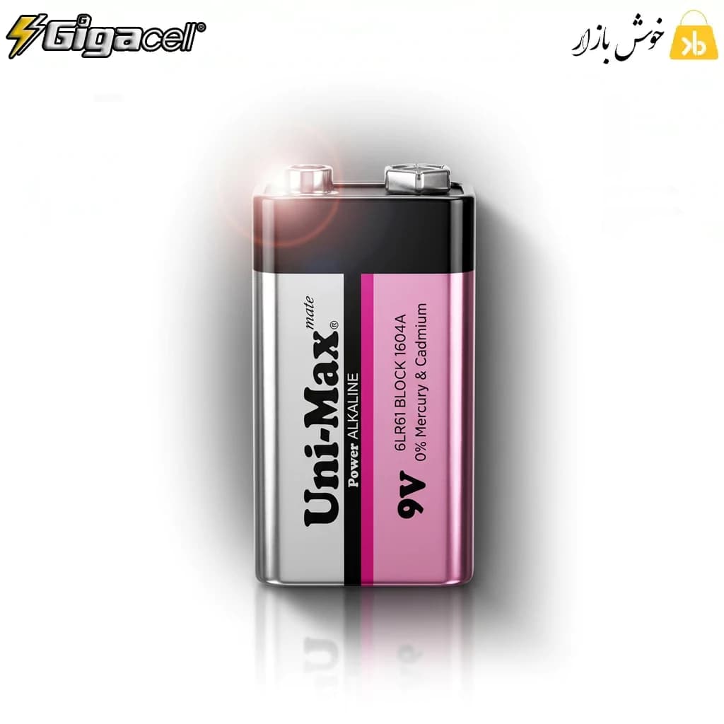 باتری کتابی 9 ولت آلکالاین یونی مکس مدل Power ALKALINE — تصویر ۱۱