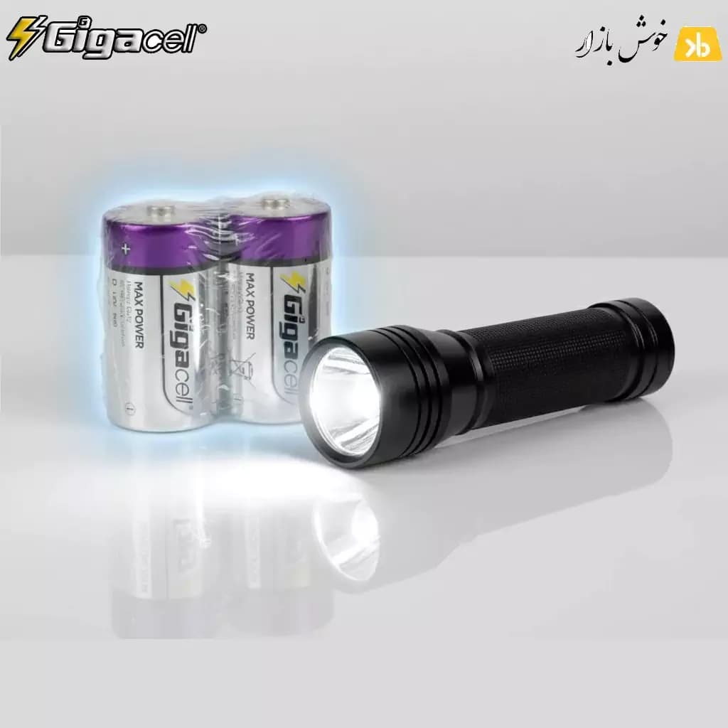 باتری گیگاسل (Gigacell) سایز D مدل MAX POWER بسته 2 عددی — تصویر ۱۱