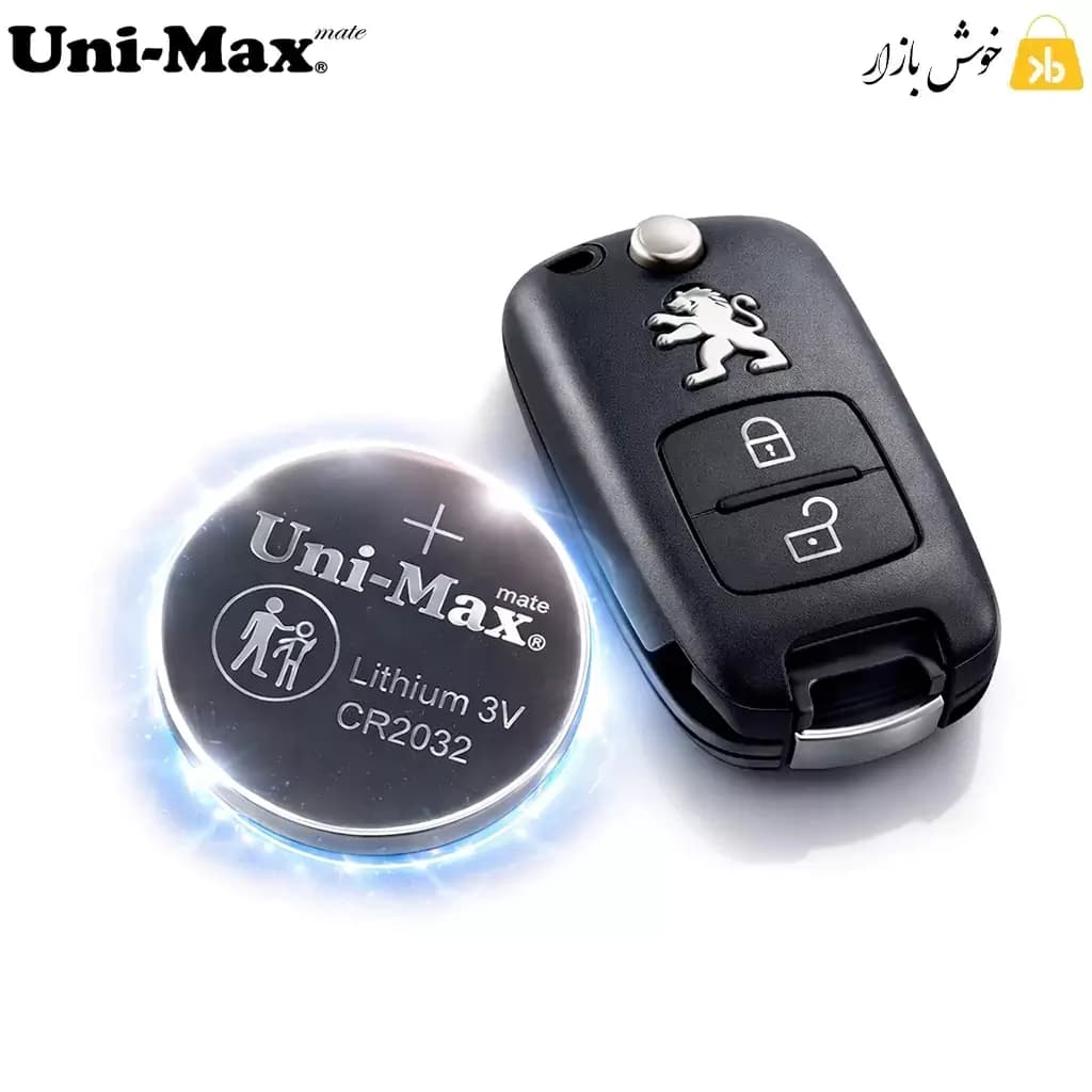 باتری سکه‌ای لیتیومی یونی مکس (Uni-Max) مدل CR2032