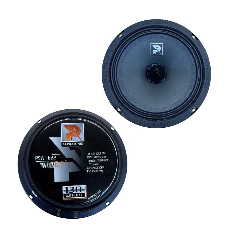 میدرنج 6 اینچ آلفاسونیک مدل Alphasonik PSW-622 — تصویر ۱۰