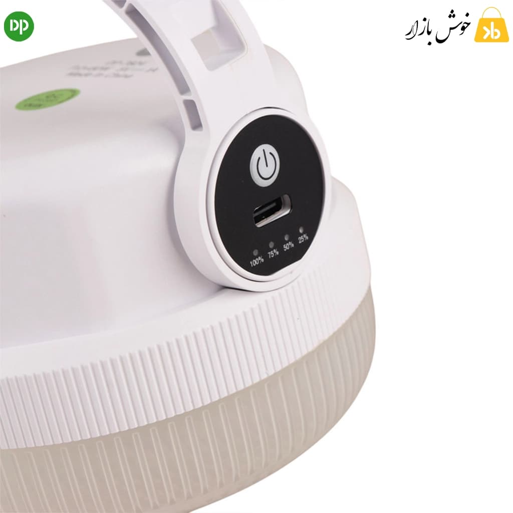 چراغ شارژی آویزی دوکاره دی پی مدل DP-7824 — تصویر ۶