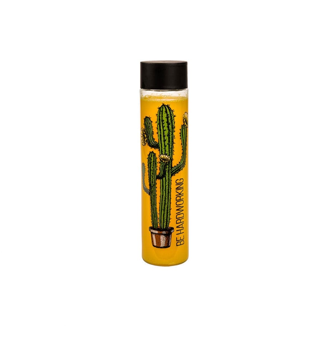 بطری آب استوانه ای بزرگ چاپدار لیمون (کد 1724)