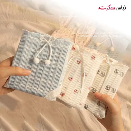 شورت نخی عروسکی پک 3 عددی ls267 — تصویر ۷