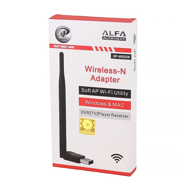 کارت شبکه بی سیم آنتن دار ایکس پی مدل W925K 150Mbps — تصویر ۸