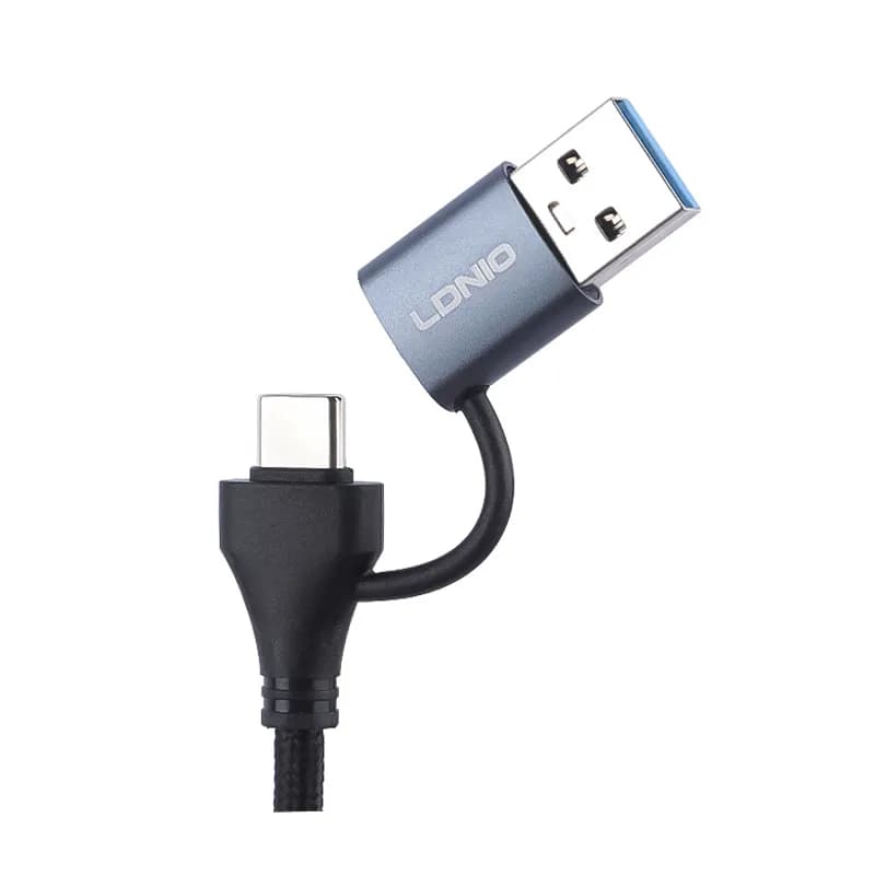 هاب چهار پورت USB و تایپ سی الدینیو مدل DS-114UC — تصویر ۴