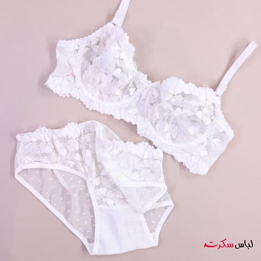 ست شورت سوتین فنردار توری ls9111