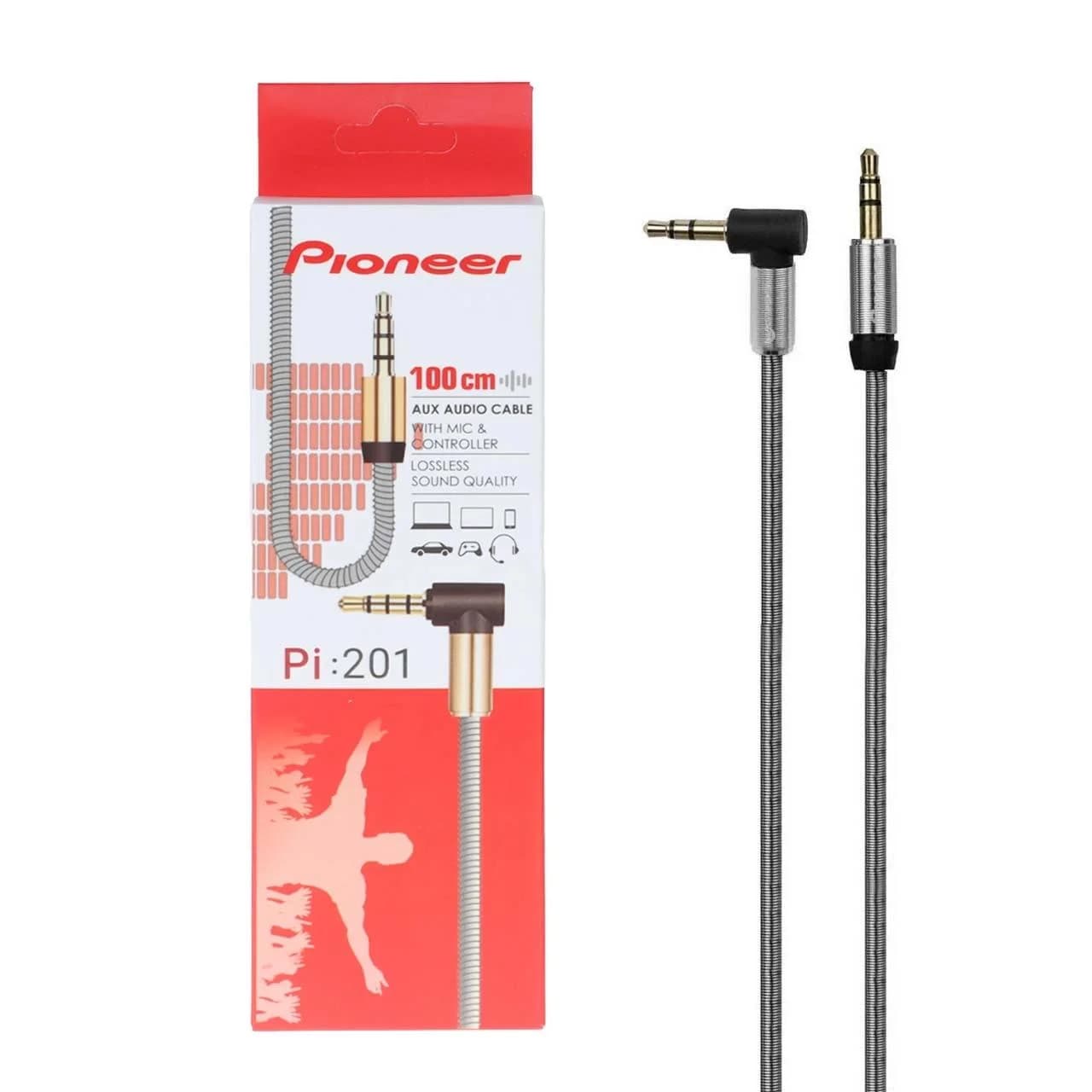 کابل Pioneer Aux مدل Pi-201 – نقره ای – RYL