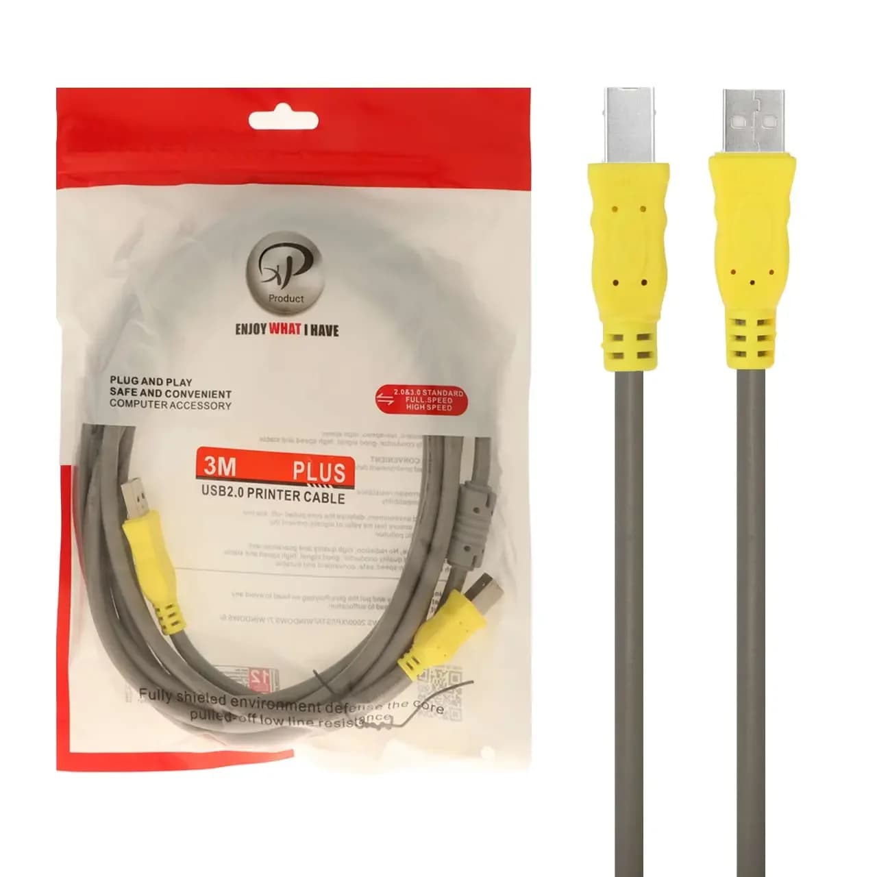 کابل پرینتر 3 متری XP Product – طوسی – RYL