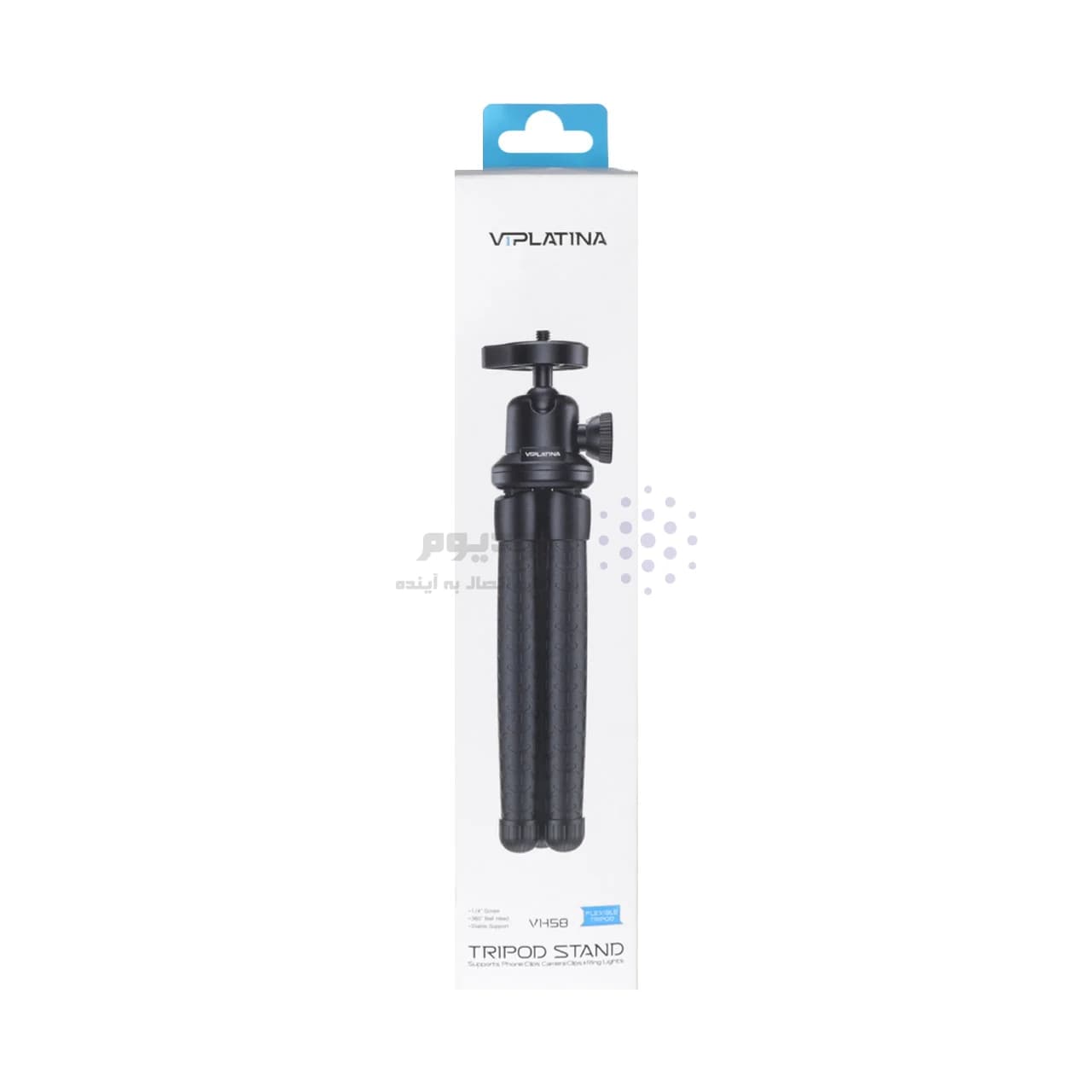 سه پایه نگه دارنده گوشی موبایل و دوربین VIPLATINA مدل VH58 – مشکی (گارانتی 12 ماه تعویض نیکان همراه) — تصویر ۶