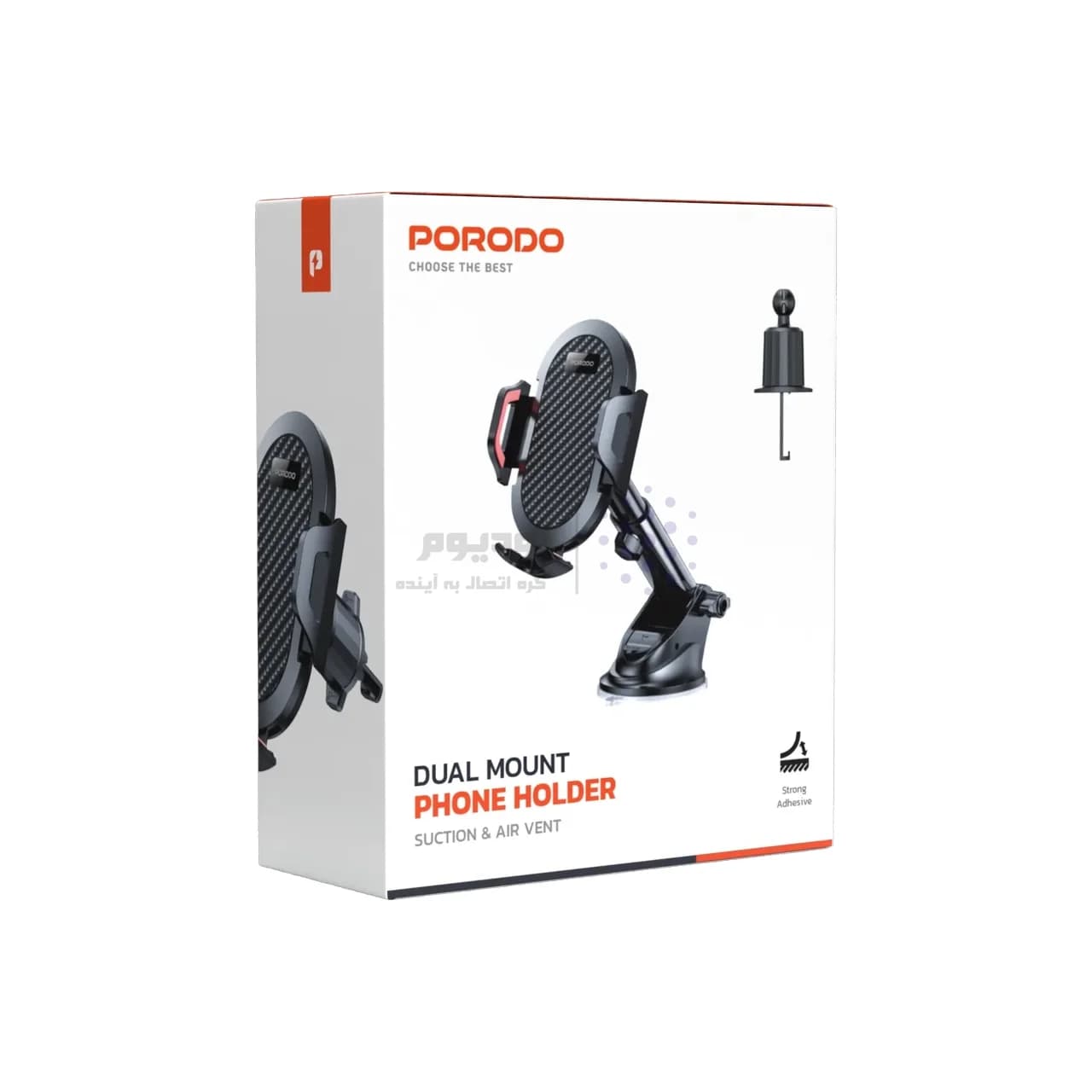 هولدر گوشی موبایل پایه دار Porodo مدل PD-ASUCRM-BK – مشکی — تصویر ۸