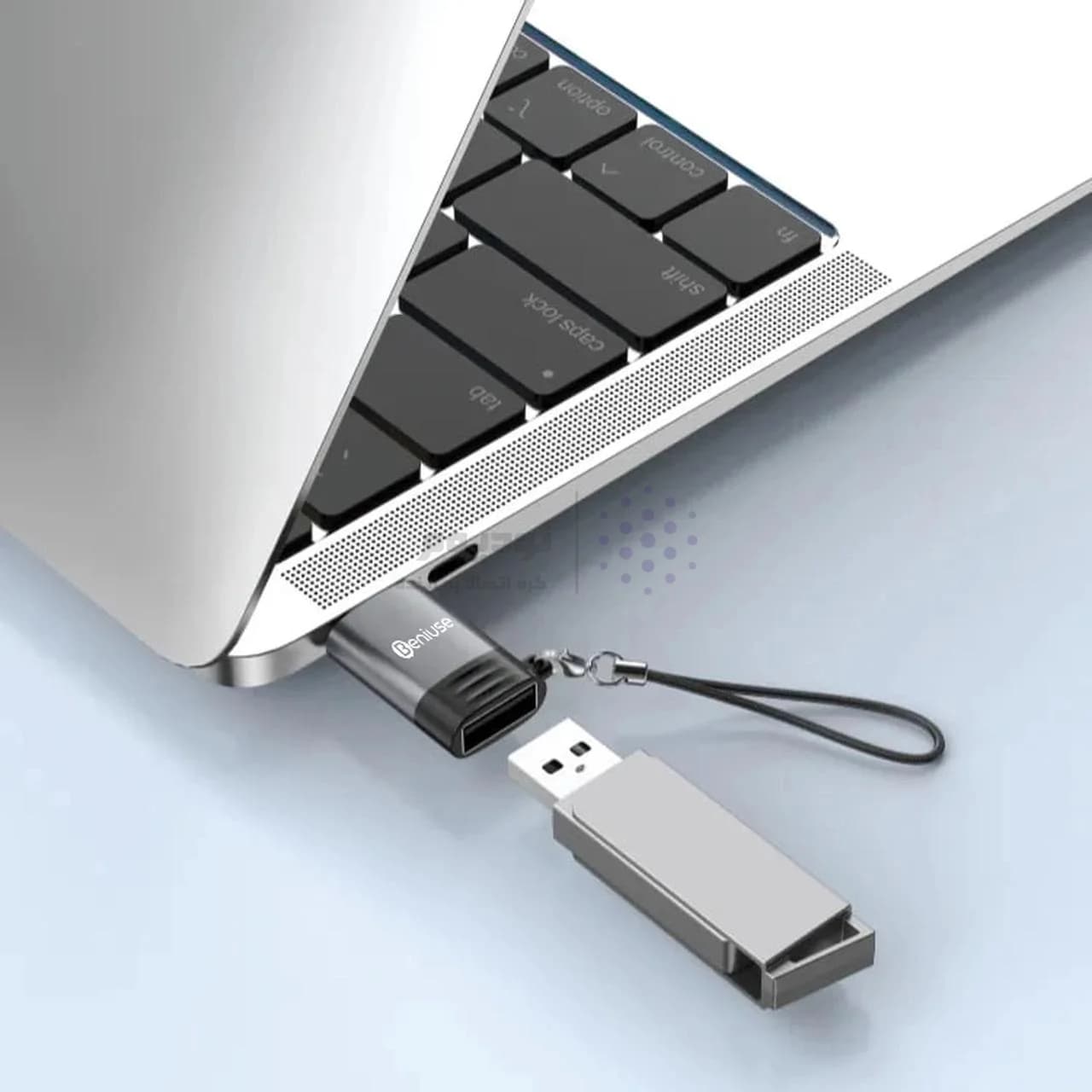 تبدیل Beniuse OTG Type-C To USB مدل BE-TG02 – سبز — تصویر ۴