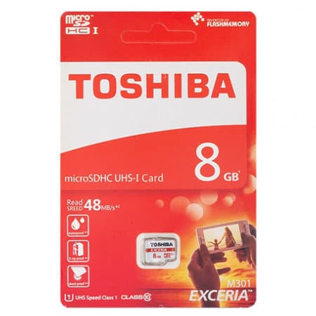 کارت حافظه microSDHC توشیبا مدل M301 کلاس 10 ظرفیت 8 گیگابایت — تصویر ۵