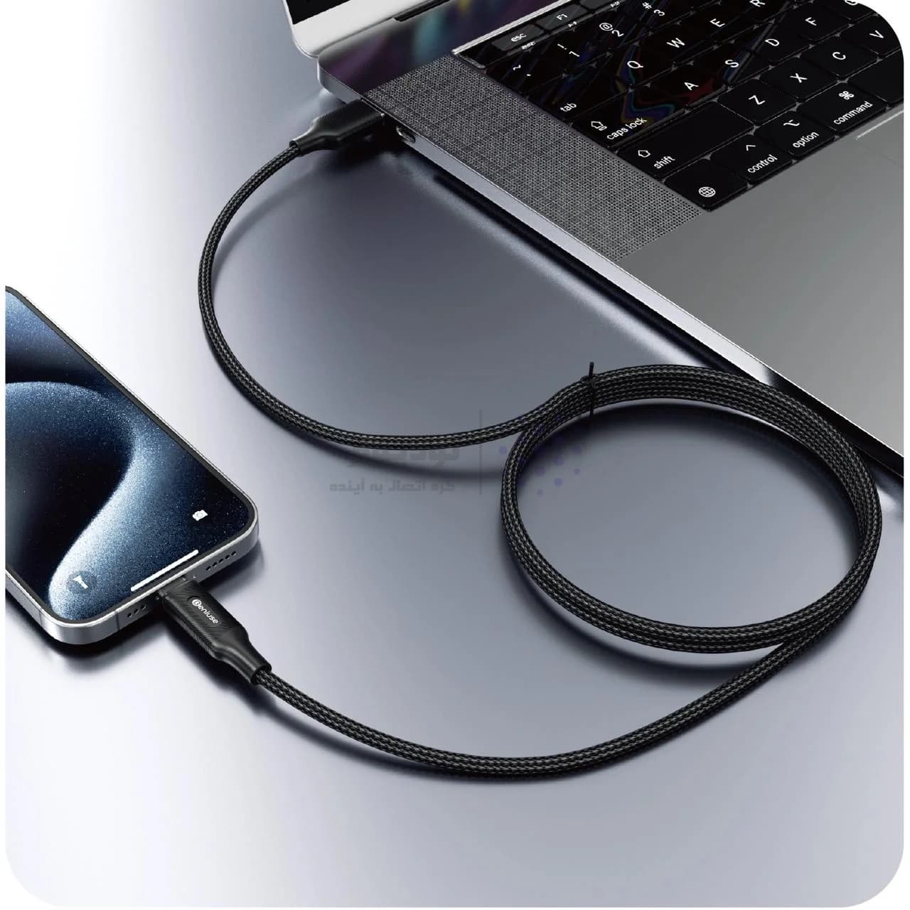 کابل شارژ PD و فست Beniuse Type-C To Type-C مدل BE-CA06 60W – مشکی — تصویر ۴