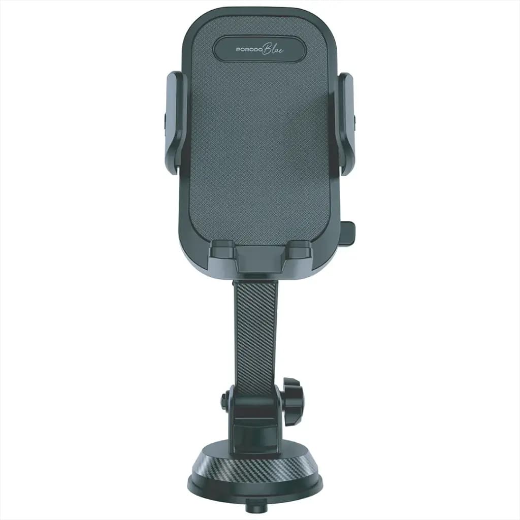 پایه نگهدارنده مکنده‌ای گوشی پرودو بلک مدل Porodo Blue Cradle Suction Car Phone Holder – Black — تصویر ۶