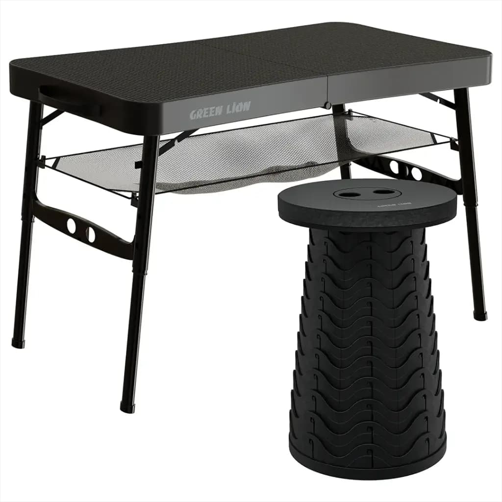 ست میز و صندلی کمپینگ گرین لاین مدل Green Lion Foldable Travel Camping Table & Stool