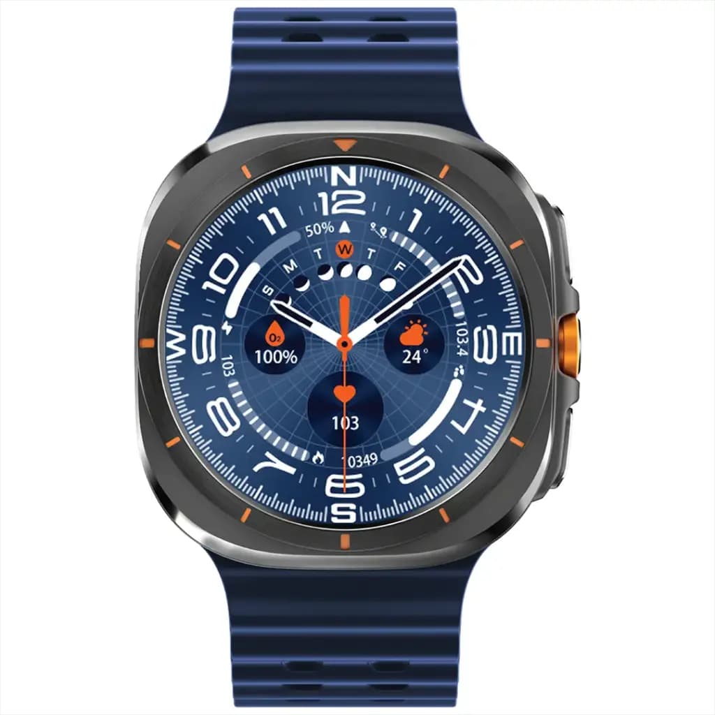 ساعت هوشمند پرودو مدل Porodo Voyager AMOLED 1.43″ Smart Watch – Grey Dial with Blue Ocean Band 34mm — تصویر ۱۲