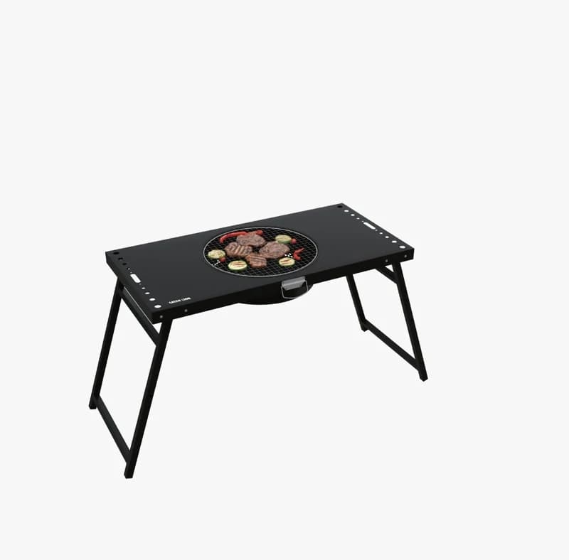 میز کمپینگ و کباب‌پز گرین لاین مدل Green Lion Portable BBQ Camping Table