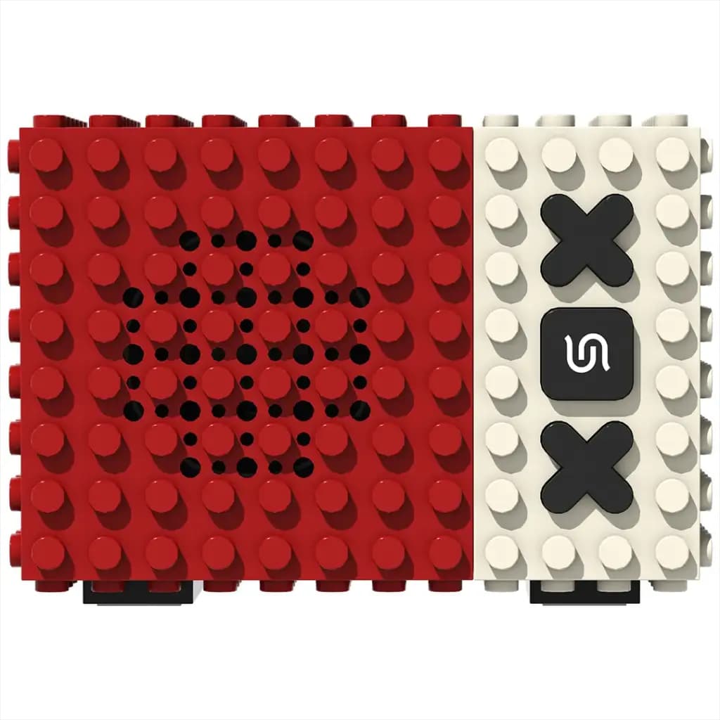 اسپیکر بلوتوثی قابل حمل پرودو سوندتک مدل Porodo Soundtec Miniblock Portable Stereo Speaker – Red