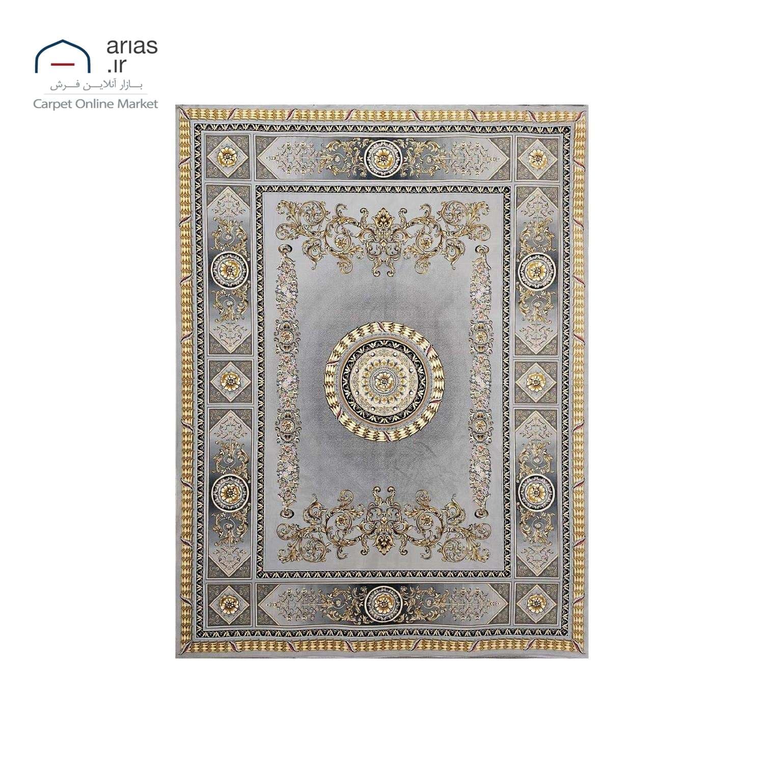 فرش ماشینی کلاسیک آریاس 1500 شانه کد M23143