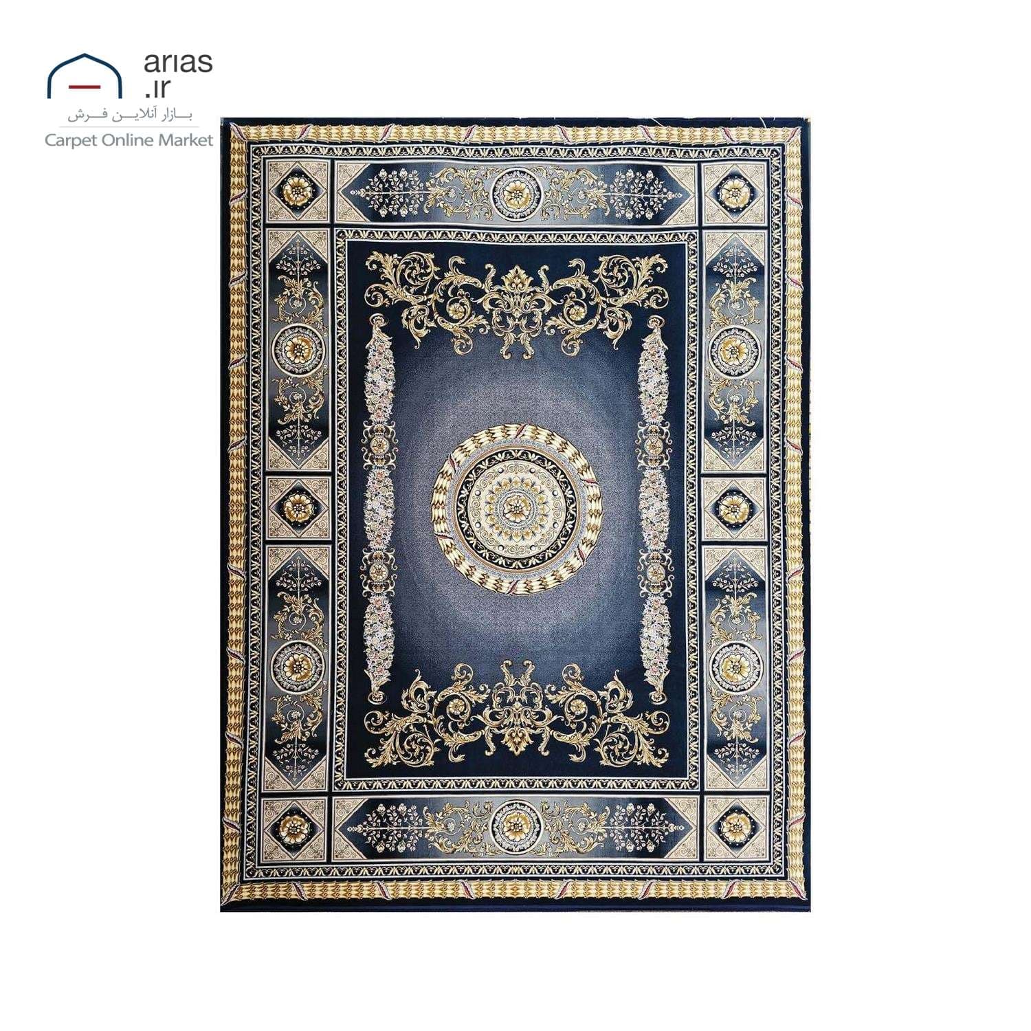 فرش ماشینی کلاسیک آریاس 1500 شانه کد M23142