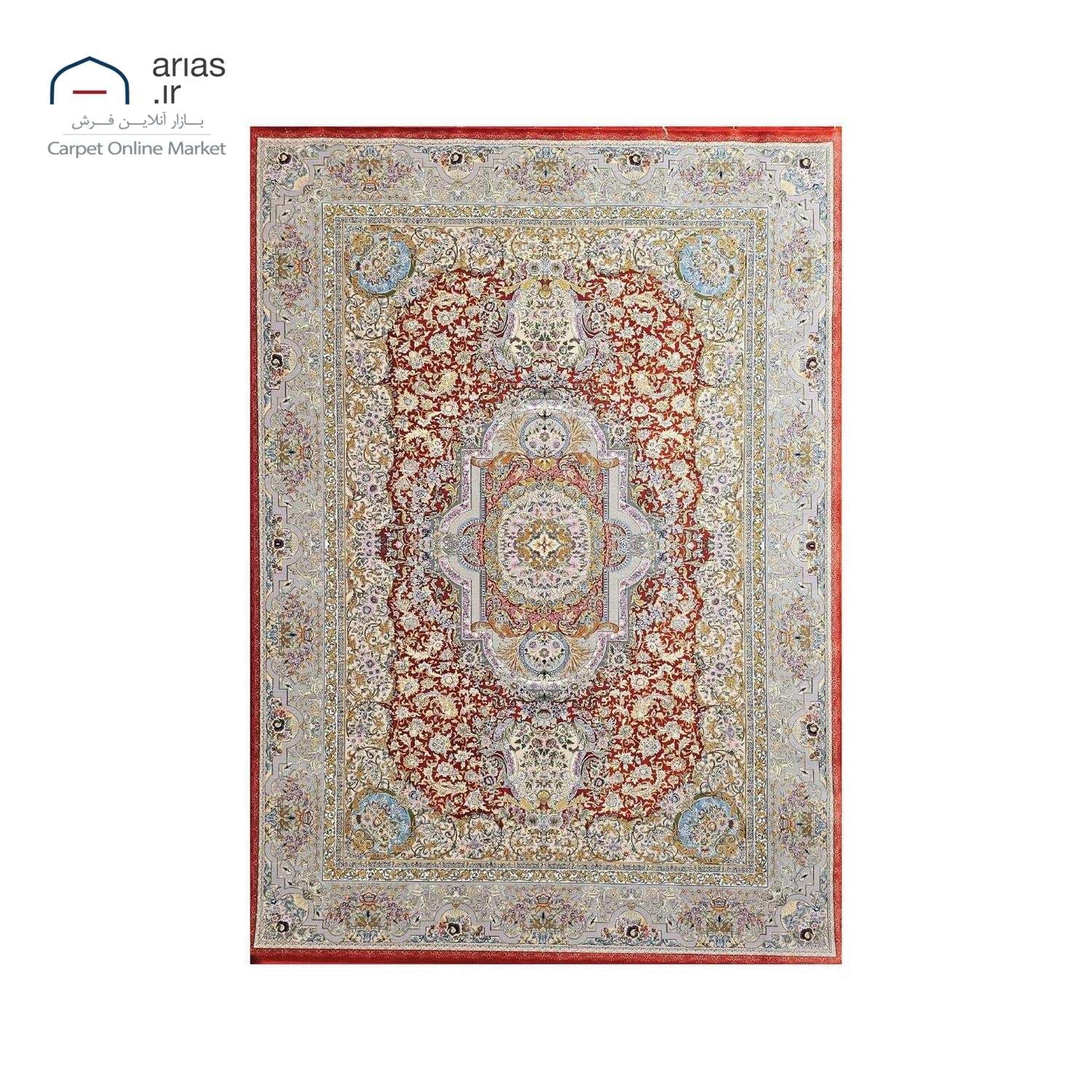 فرش ماشینی کلاسیک آریاس 1500 شانه کد M23105