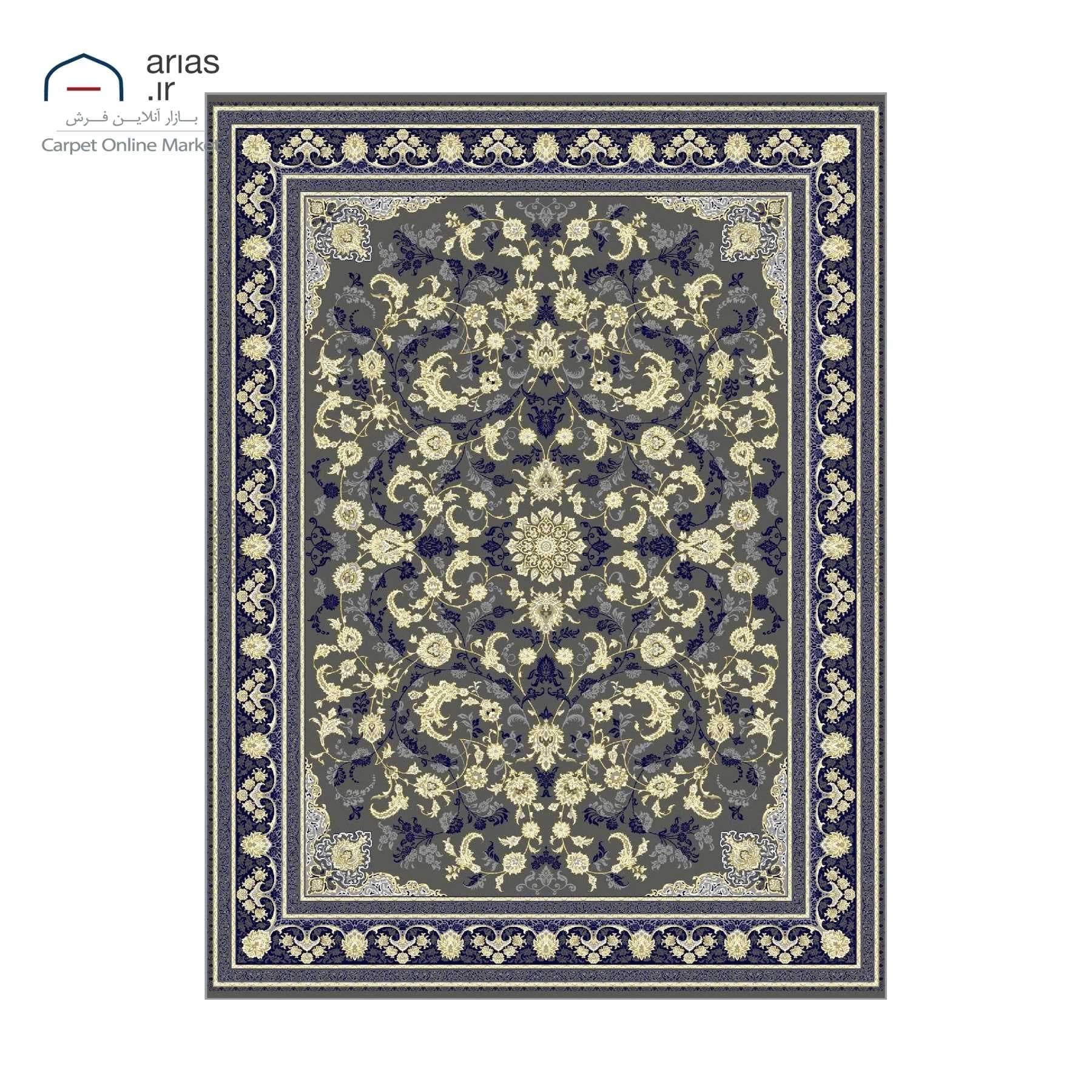 فرش ماشینی کلاسیک آریاس 700 شانه کد M04011