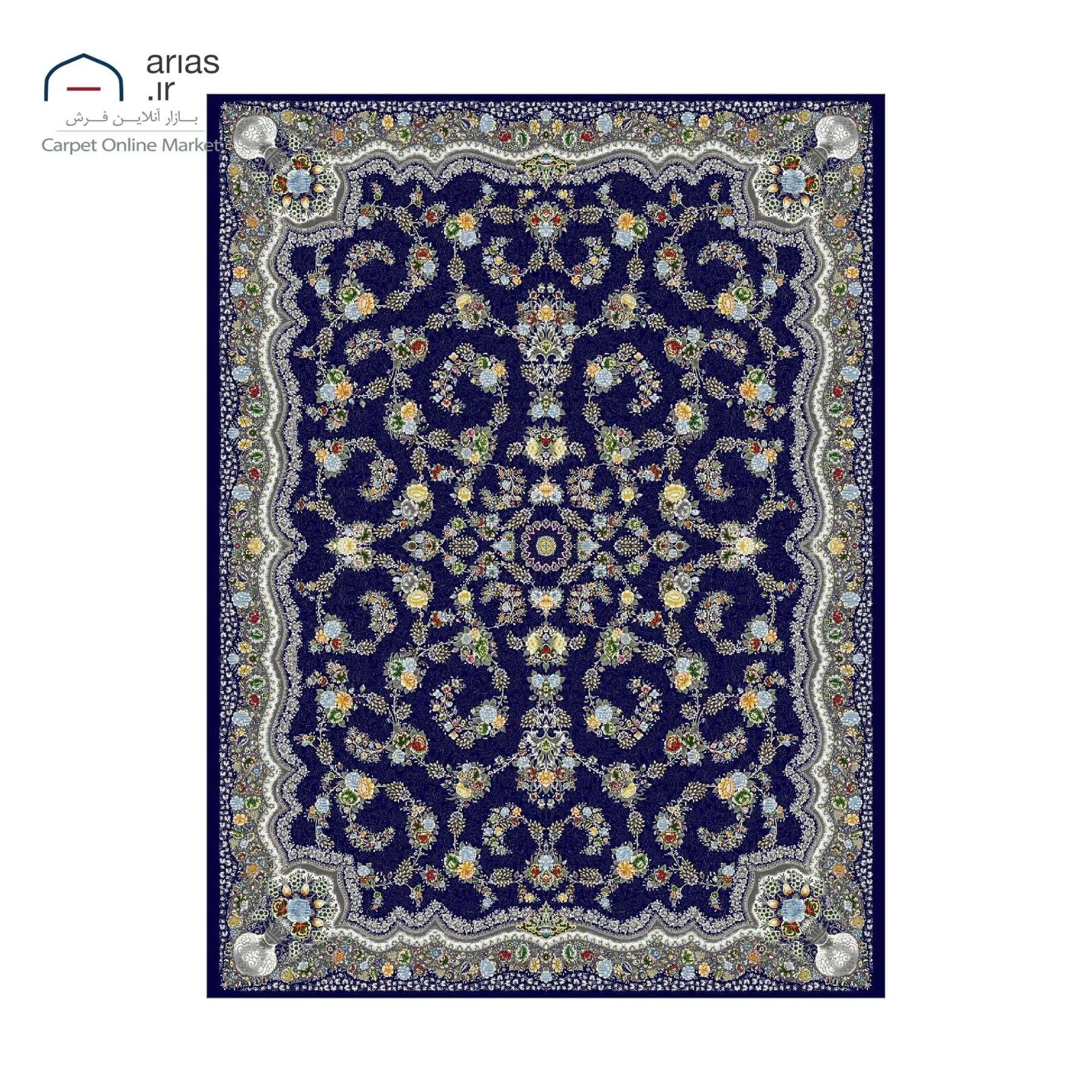 فرش ماشینی کلاسیک آریاس 700 شانه کد M04009 — تصویر ۲