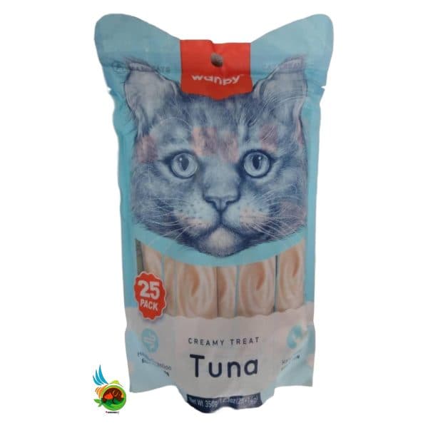 بستنی گربه ونپی با طعم تن Wanpy Tuna بسته 25 عددی