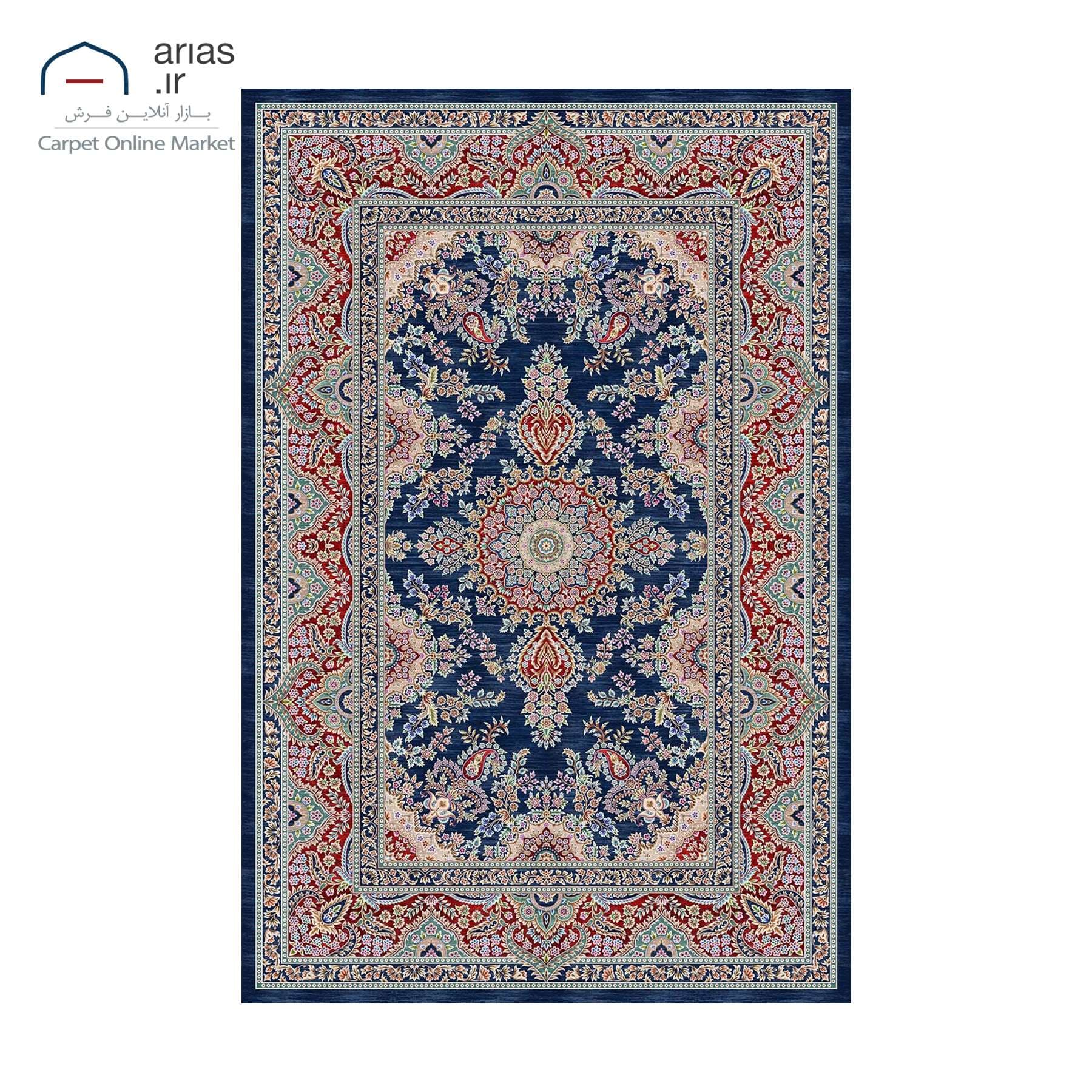 فرش ماشینی آریاس 700 شانه طرح وینتیج کد M22145