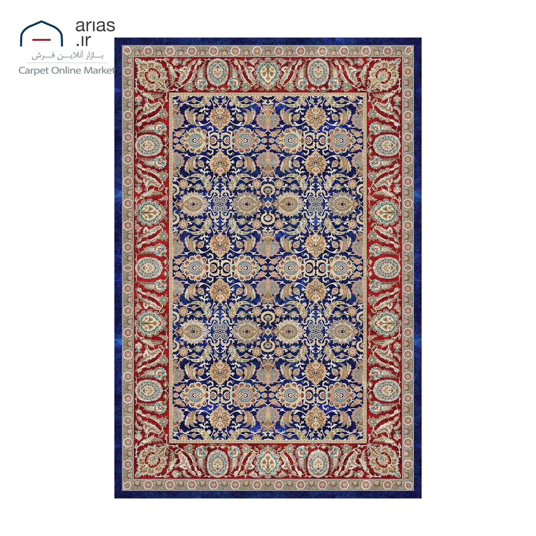 فرش ماشینی آریاس 700 شانه طرح وینتیج کد M22142