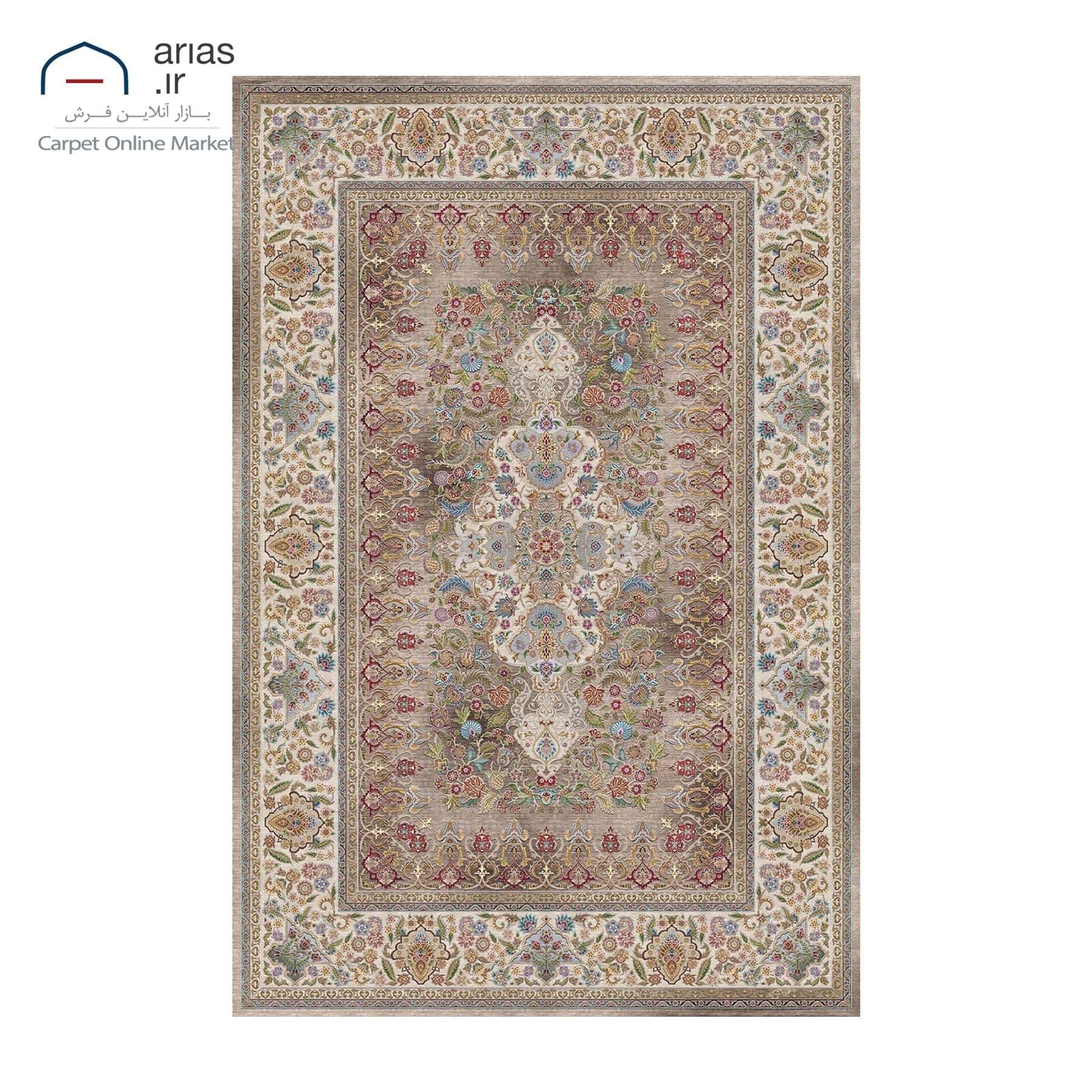 فرش ماشینی آریاس 700 شانه طرح وینتیج کد M22140