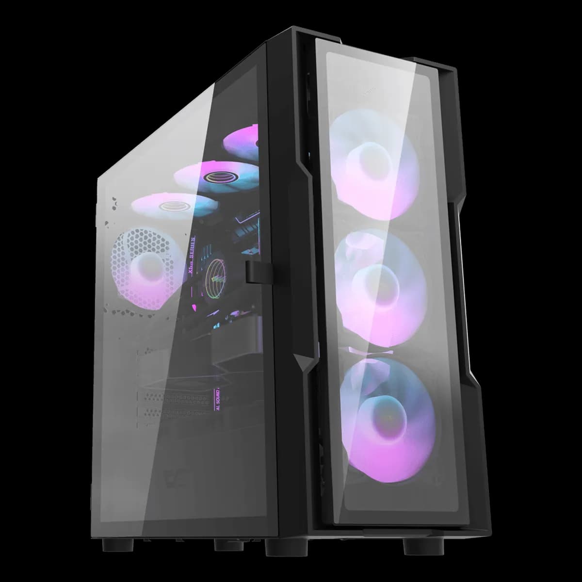 کیس کامپیوتر دارک فلش مدل DarkFlash DK431 Glass