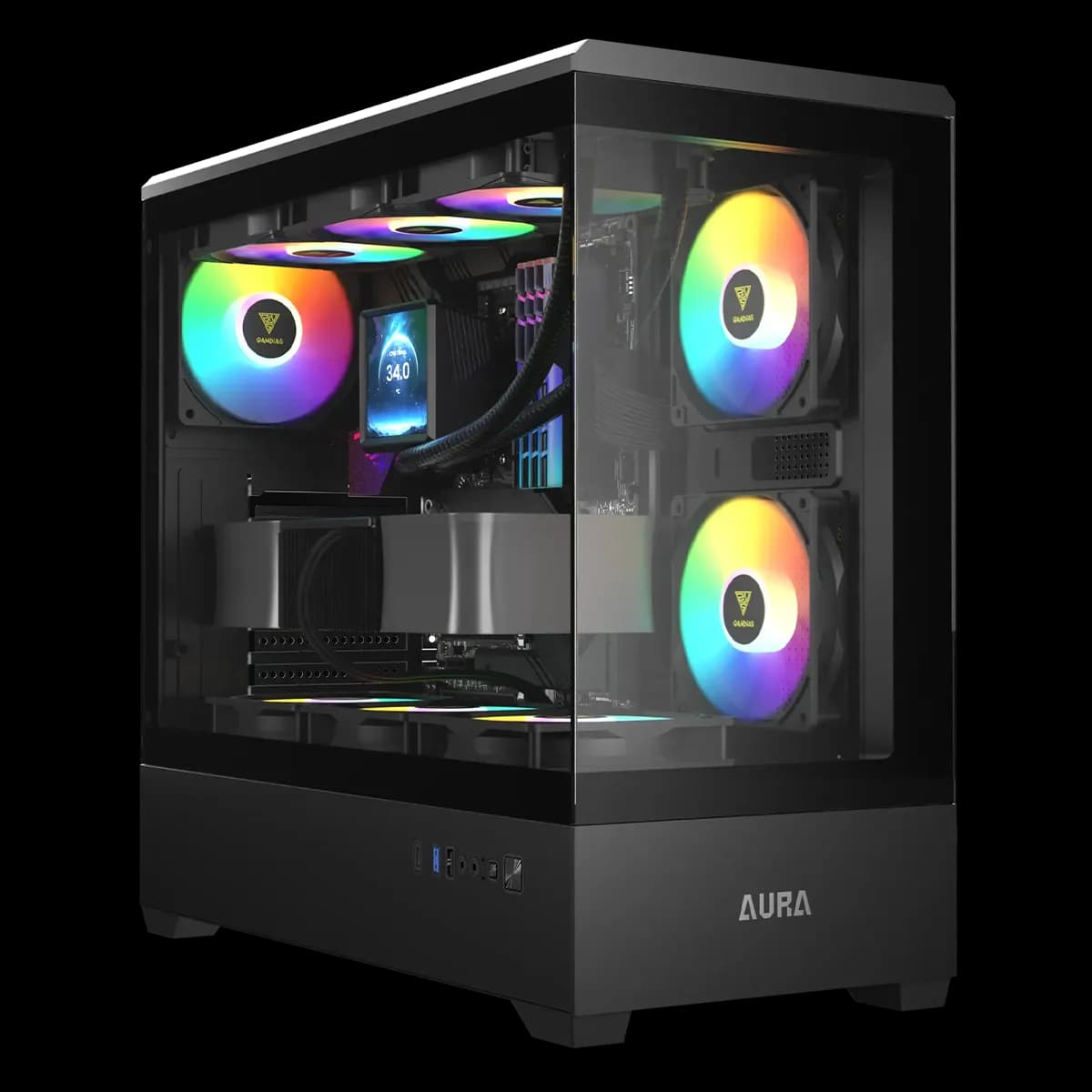 کیس کامپیوتر گیم دیاس مدل GAMDIAS AURA GC106