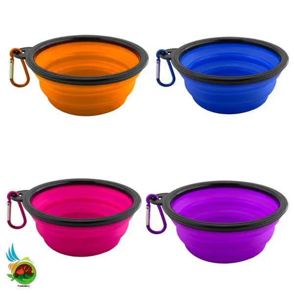 ظرف غذا سیلیکونی تاشو سگ و گربه رزپت سایز اسمال
